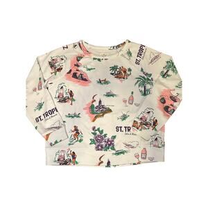 Lou & Grey St. Tropez Cozy Cotton Oversized Sweatshirt Women's medium